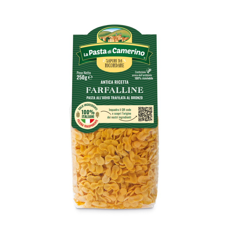 La Pasta di Camerino  Vaječné Cestoviny Farfalline 250g