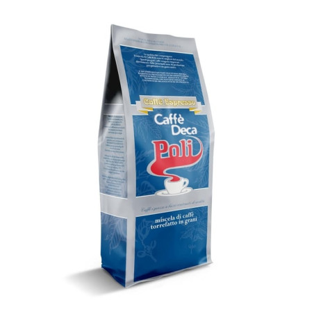 Káva POLI DECA bez Kofeinu zrnková 1kg