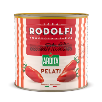 Rodolfi Ardita Pelati 3 kg – lúpané paradajky pre pizzerie a gastro