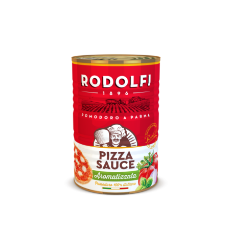 Rodolfi Pizza Szósz Aromatizált - ízesített paradicsomszósz pizzához 400g