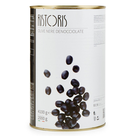 Ristoris Olivy čierné celé vykôstkované 4100g